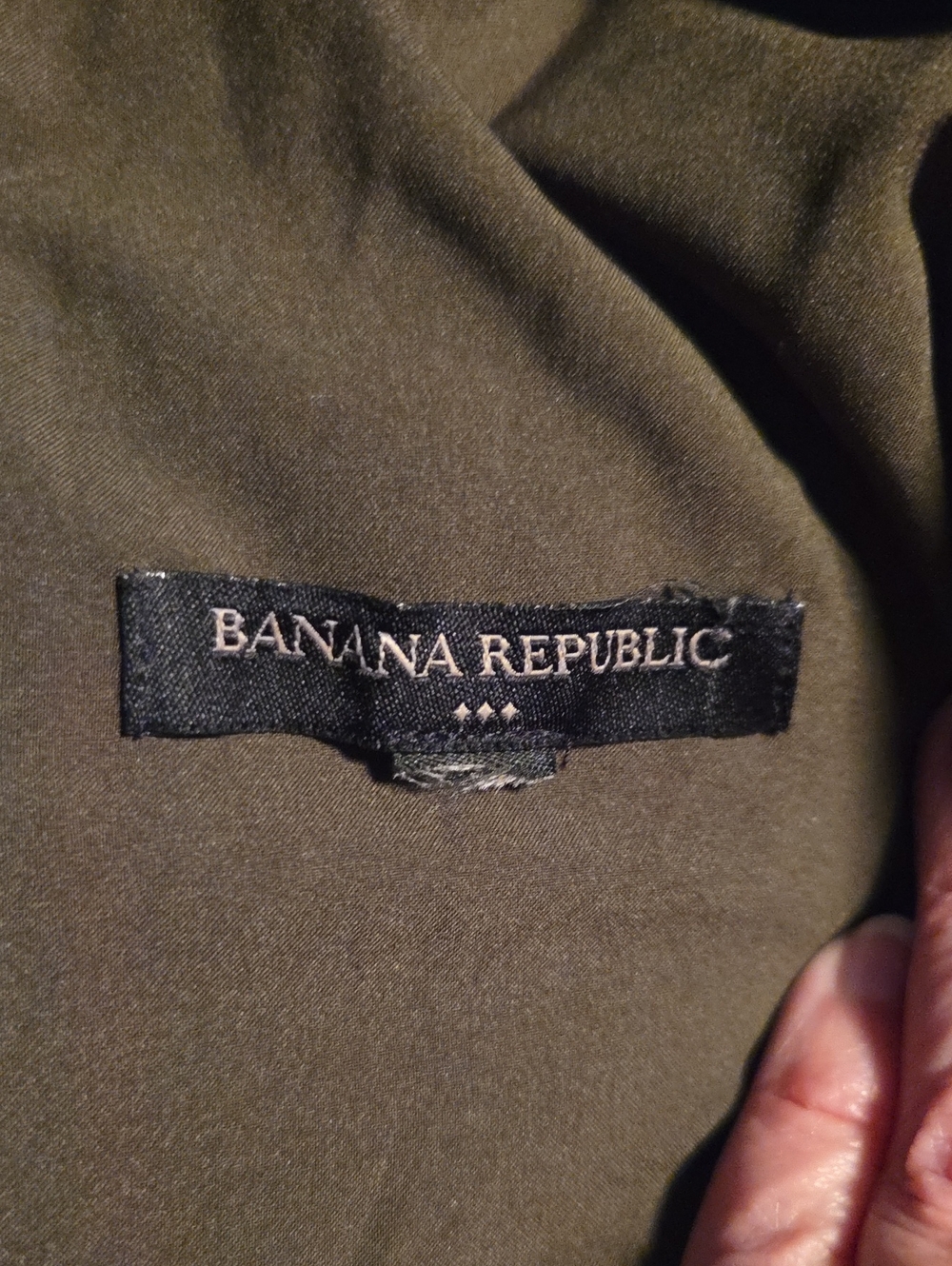 Banana Republic Olive Green Maxi Wrap Dress with Tie Waist - Picture 8 of 8